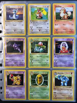 1st Edition Shadowless Base Set Complete Non-Holo Set 17-102 Pokemon Cards - Image 4