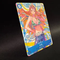 Nami P-112 P Pirates Party Promo ONE PIECE Card Game NM Japanese BISAI Art - Image 3