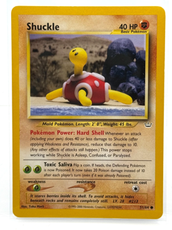 Near Mint! Pokemon Neo Revelation Shuckle Card 51/64 Regular Yuka Morii Clay Art - Image 1