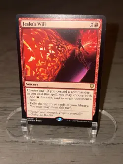 Wizards Jeska's Will Commander Legends Sorcery Rare Red - Image 1