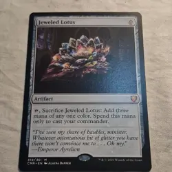 Jeweled Lotus x 1- MTG - NM+ - CMR 319/361 - Mythic Rare Artifact - Never Played - Image 2