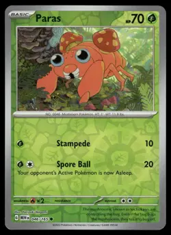 Paras 046/165 - S&V 151 - Reverse Holo Common - Pokemon TCG Card NM - Image 1