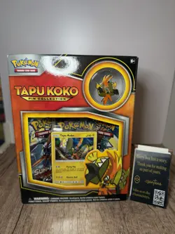 Pokemon TCG: Tapu Koko Pin Collection Box - New Factory Sealed | Santana Selects - Image 1