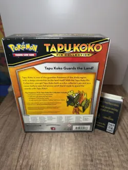 Pokemon TCG: Tapu Koko Pin Collection Box - New Factory Sealed | Santana Selects - Image 2