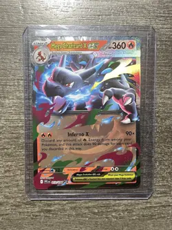 Mega Charizard X ex 013/094 Double Rare Phantasmal Flames Pokemon Near Mint - Image 2