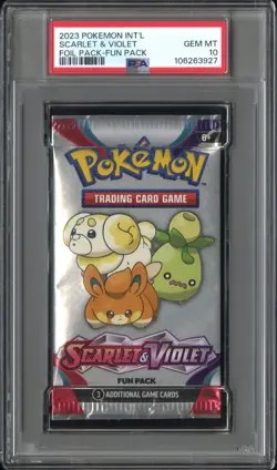 PSA 10 2023 POKEMON INT'L SCARLET & VIOLET FOIL PACK FOIL PACK FUN PACK - Image 1