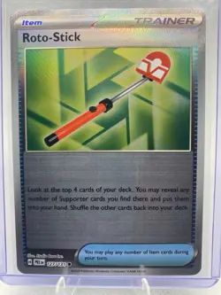 Roto Stick 127/131 Pokeball Pattern Pokemon TCG Prismatic Evolutions NM - Image 1