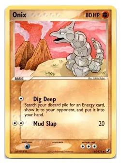 Pokemon TCG Onix EX Unseen Forces 65/115 Regular Common - Image 1