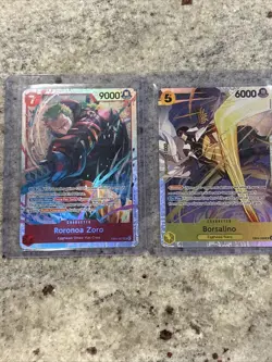 ONE PIECE Borsalino EB04-058 SR And Roronoa Zoro EBO4-007 SrOP15 Mint - Image 1