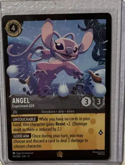 Disney Lorcana Winterspells Angel Experiment 624 Legendary 191/204 - Image 1