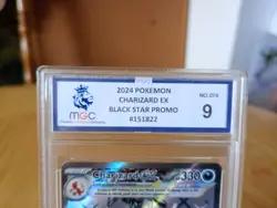 Pokemon TCG Card Charizard ex SVP074 Paldean Fates Black Star Promo - Image 3