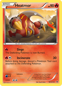 Heatmor 18/101 Uncommon | Noble Victories | Pokemon Card - Image 1