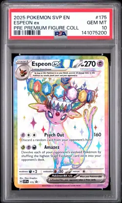 PSA 10 - Espeon ex SVP175 Sv: Scarlet & Violet Promo Cards Holo - Image 1