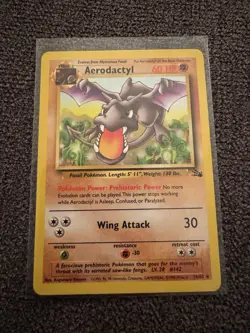 Pokemon TCG Aerodactyl Holo Fossil Set!! NM!! 1/62 - Image 4