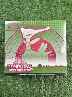 Pokemon TCG: Temporal Forces Pokemon Center Elite Trainer Box Iron Leaves READ✅ - Image 1