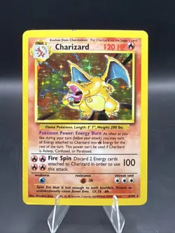 Charizard 4/102 Base Set Holo WoTc Pokemon - Image 1