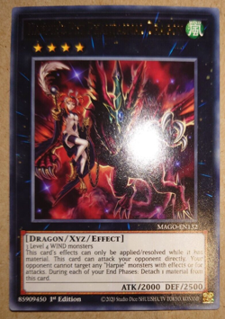 Yugioh Harpie's Pet Phantasmal Dragon MAGO-EN132 Rare 1st Edition - Image 1