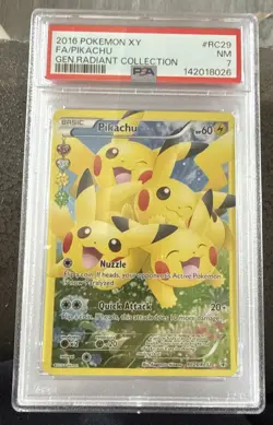 Pikachu RC29/RC32 - PSA 7 NM - Generations Radiant Collection Holo Pokemon Card - Image 1