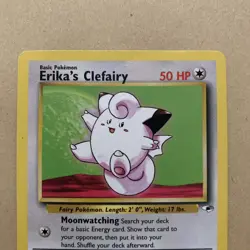 Pokemon TCG Erika's Clefairy 25/132 Gym Heroes Non-Holo Rare Card - HP (1) - Image 2