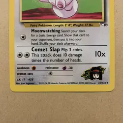 Pokemon TCG Erika's Clefairy 25/132 Gym Heroes Non-Holo Rare Card - HP (1) - Image 3