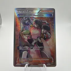 Team Rocket’s Handiwork 124/124 Full Art Trainer XY Fates Collide Pokemon Card - Image 1