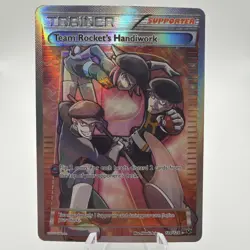 Team Rocket’s Handiwork 124/124 Full Art Trainer XY Fates Collide Pokemon Card - Image 4