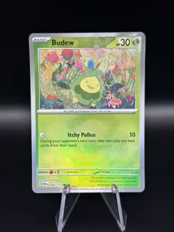 Budew - 004/131 - Masterball - Prismatic Evolutions - Pokemon Card - NM - Image 1