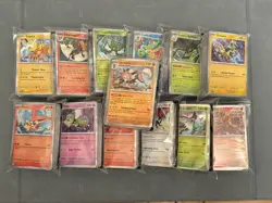 Pokemon TCG Scarlet & Violet Holo Bundle 5 Packs 250 Cards total NM Condition - Image 1