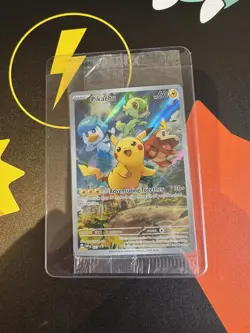 Pokemon Pikachu TCG SVP027 Promo Card Paldea Evolved Rare, Sealed Pack best - Image 1