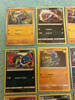 CROAGUNK & TOXICROAK BUNDLE OF POKEMON CARDS - Image 2