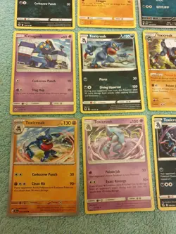 CROAGUNK & TOXICROAK BUNDLE OF POKEMON CARDS - Image 4
