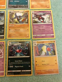 CROAGUNK & TOXICROAK BUNDLE OF POKEMON CARDS - Image 5