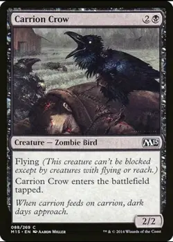 X 1 Carrion Crow NM M15 088 MTG Magic The Gathering - Image 1