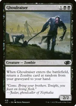 X 1 Ghoulraiser Jumpstart NM-M 2022 Ghoulraiser 418 MTG Magic The Gathering - Image 1