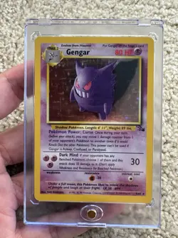 Pokemon TCG Gengar Fossil Holo Card 5/62 Unlimited Rare - Image 1