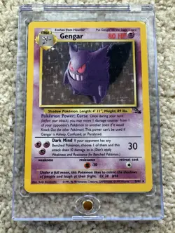 Pokemon TCG Gengar Fossil Holo Card 5/62 Unlimited Rare - Image 2