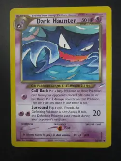 DARK HAUNTER POKEMON CARD 36/105 NEO DESTINY NON HOLO MP DMG - Image 1