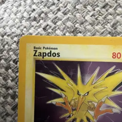 Zapdos 15/62 Fossil Holo Pokemon Card Fossil Set 1999 - Image 2