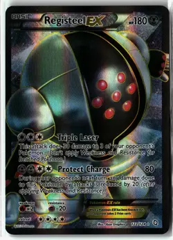 Registeel EX ⭐ 122/124 Holo Ultra Rare Dragons Exalted 2012 Pokemon NM/LP - Image 1