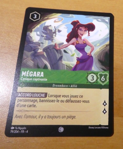 LORCANA TRADING CARD DISNEY CHAPITRE 4 CARTE MEGARA 79/204 FR NM - Image 1