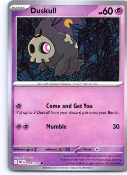 POKEMON TCG DUSKULL 035/131 MASTERBALL PRISMATIC EVOLUTIONS REVERSE ENGLISH - Image 1