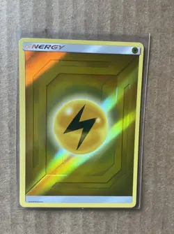 Holo Electric Lightning Energy - Sun & Moon Team Up Pokemon 2019 TCG Card NM - Image 1