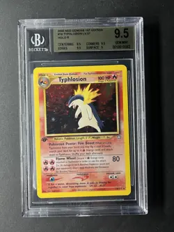 Typhlosion Neo Genesis 1st Edition Bgs 9.5 Holo Pokemon - Image 1