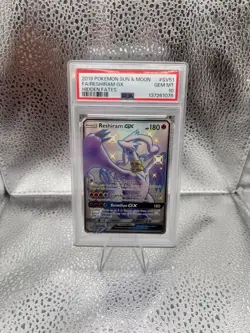 Pokemon Reshiram GX SV51/SV94 Hidden Fates Shiny Vault Holo Rare PSA 10 - Image 1