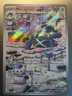 Pokemon TCG Metagross 178/162 Sv05: Temporal Forces Illustration Rare - Image 1