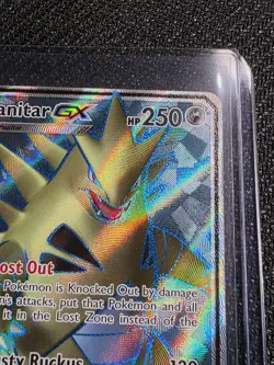 Pokemon TCG Tyranitar GX 203/214 Lost Thunder (PLEASE SEE PHOTOS) - Image 5