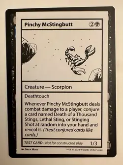 Pinchy McStingbutt x1 1x Mystery Booster 2 Playtest Card NM MTG - Image 1