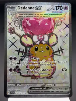 Dedenne ex 239/193 - Full Art Holo - Paldea Evolved Pokemon Card NM - Image 1
