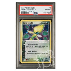 Pokemon Card Dark Celebi Holo Hidden Legends 4/101 English - PSA 8 NM-MT - Image 1