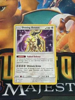 Pokemon Shining Arceus Legends Card 57/73 SM Shiny Holo Rare - Image 1